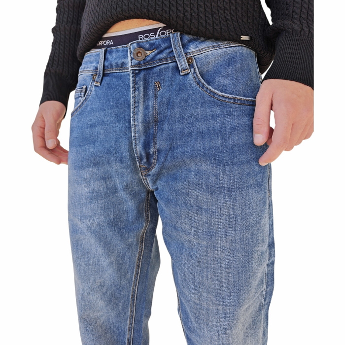 Jeans uomo GIANNI LUPO mod. Bruce regular fit lavaggio classico slavato 