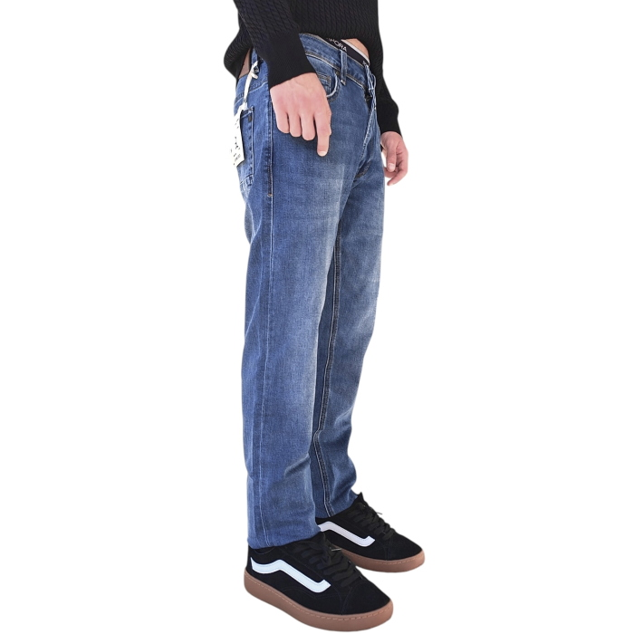 Jeans uomo GIANNI LUPO mod. Bruce regular fit lavaggio classico slavato 