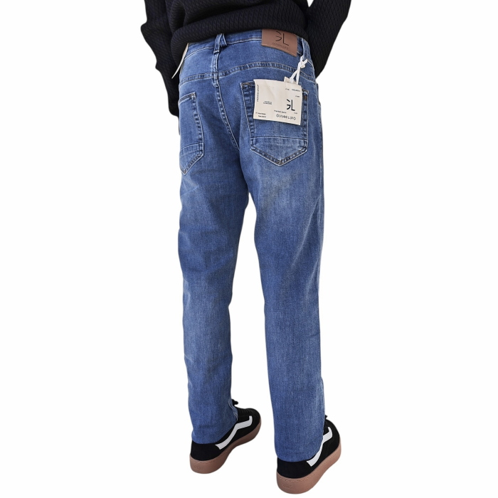 Jeans uomo GIANNI LUPO mod. Bruce regular fit lavaggio classico slavato 