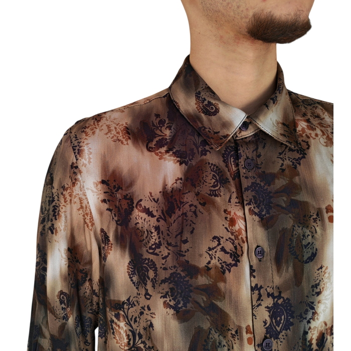 Camicia uomo IMPERIAL 100% viscosa regular fit fantasia floreale 