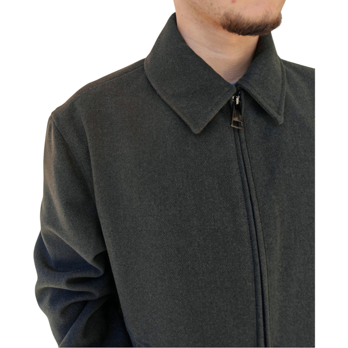 Cappotto uomo IMPERIAL modello camicia corto panno misto lana con zip