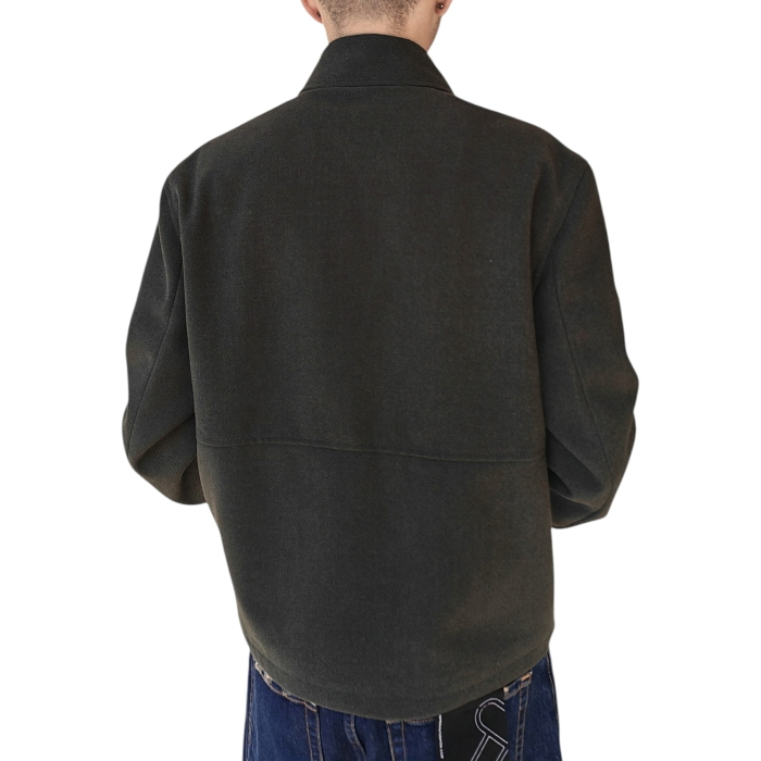 Cappotto uomo IMPERIAL modello camicia corto panno misto lana con zip