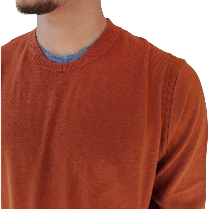 Maglia uomo GAUDI' misto lana girocollo doppio orlo a contrasto