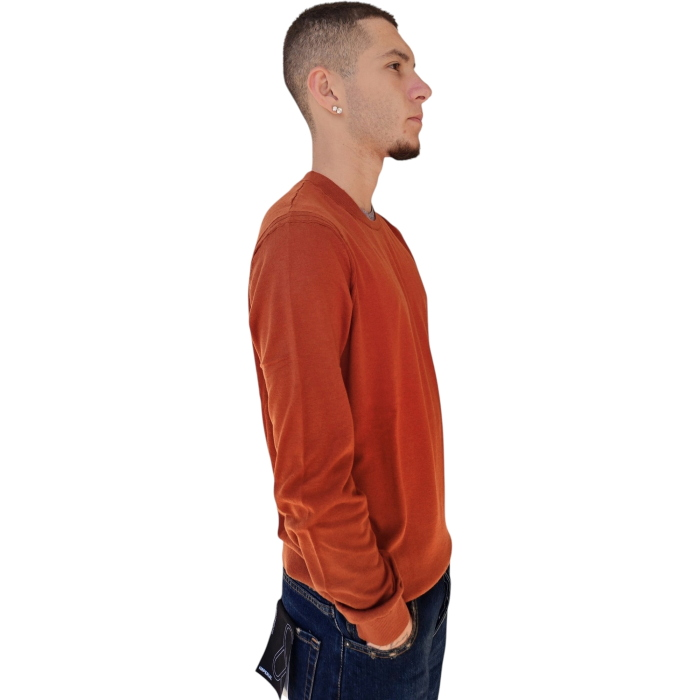 Maglia uomo GAUDI' misto lana girocollo doppio orlo a contrasto