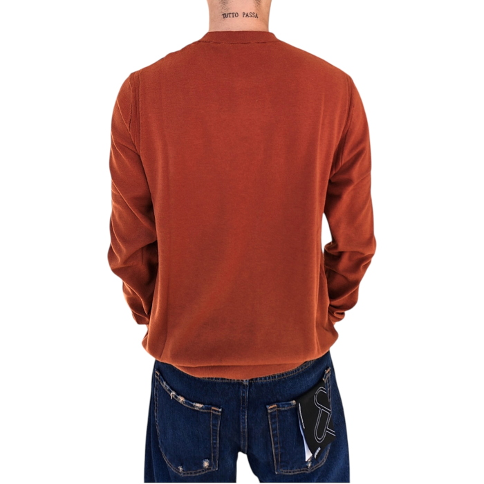 Maglia uomo GAUDI' misto lana girocollo doppio orlo a contrasto