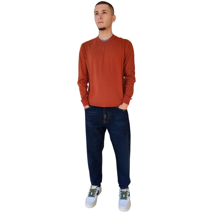 Maglia uomo GAUDI' misto lana girocollo doppio orlo a contrasto